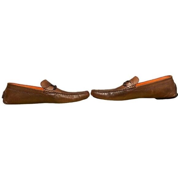 Donald Pliner Leather Horse Bit Shoes Mens Size 12 Brown Slip On Loafers main image 8